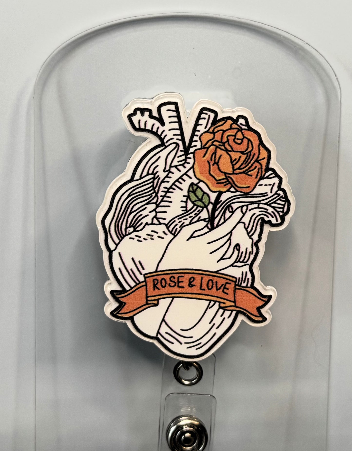 Rose & Love Anatomical Heart image 0