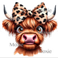 Highland Cow with Bow image 0