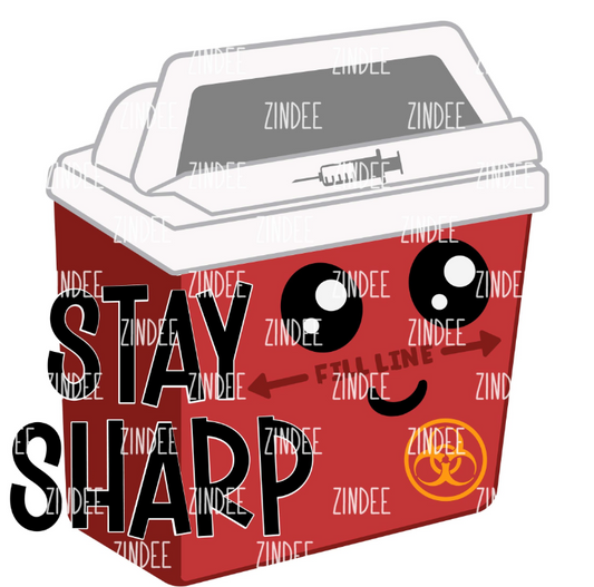 "Stay Sharp" Sharps Container image 0