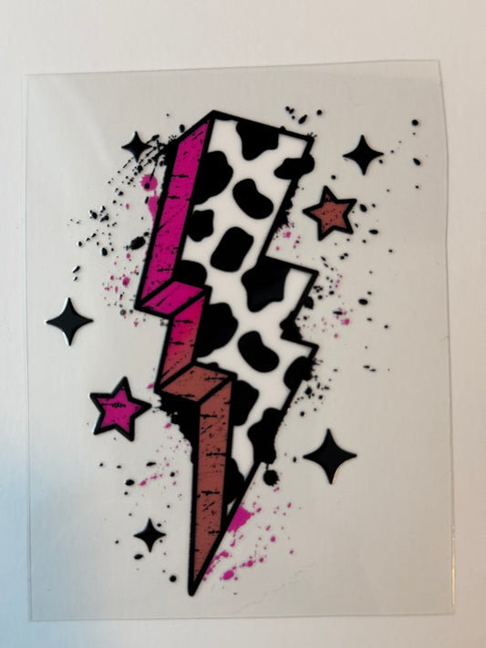 Lighting Bolt UVDTF Decal image 0