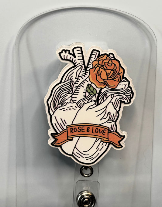 Rose & Love Anatomical Heart image 0
