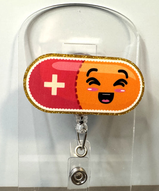 Happy Pill Red & Orange image 0