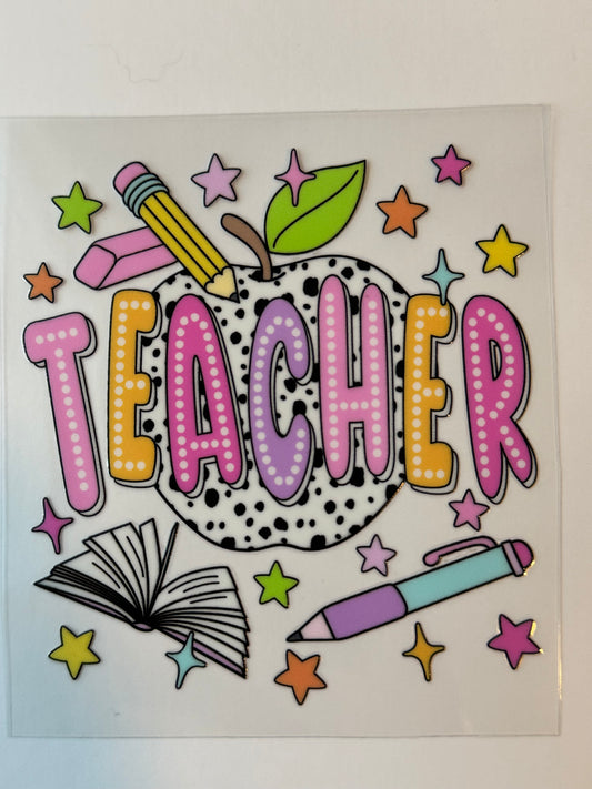 Teacher UVDTF Decal image 0