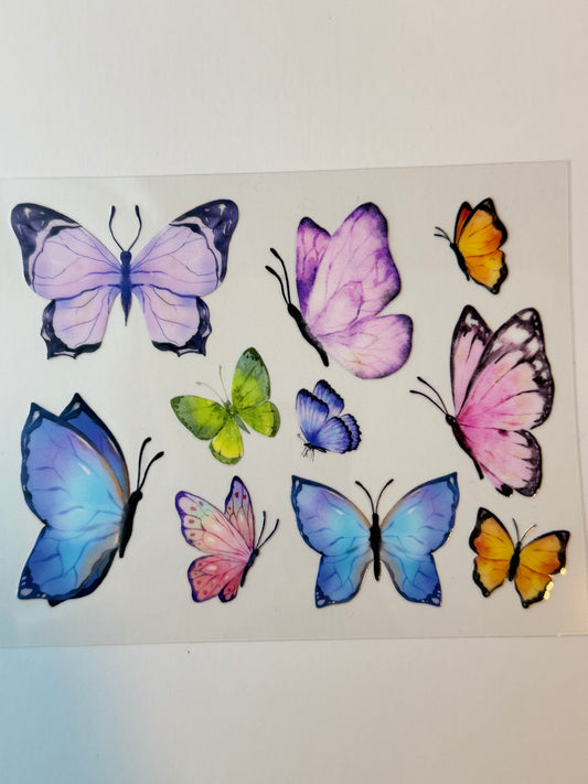 Butterflies UVDTF Decal image 0