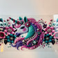 Floral Unicorn 16oz UVDTF Wrap image 0