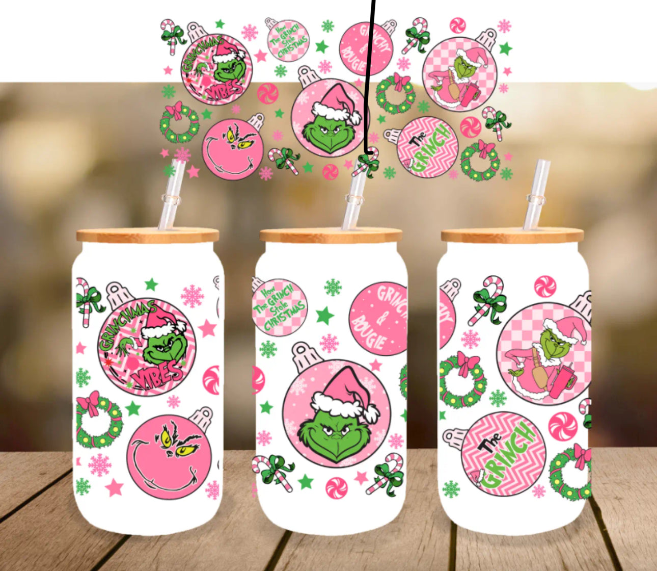Grinch Libby cup – Rm Designs LLC