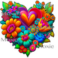 3D Floral Heart image 0