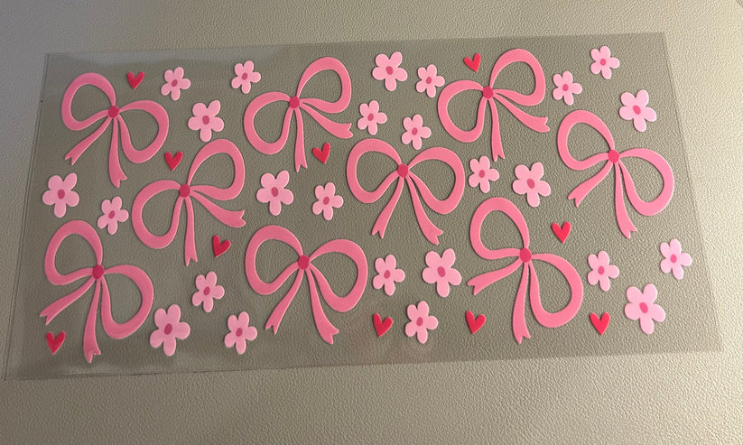 Bows & Flowers 16oz UVDTF Wrap image 0