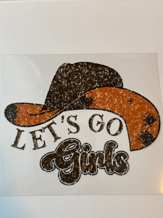 Let's Go Girls UVDTF Decal image 0