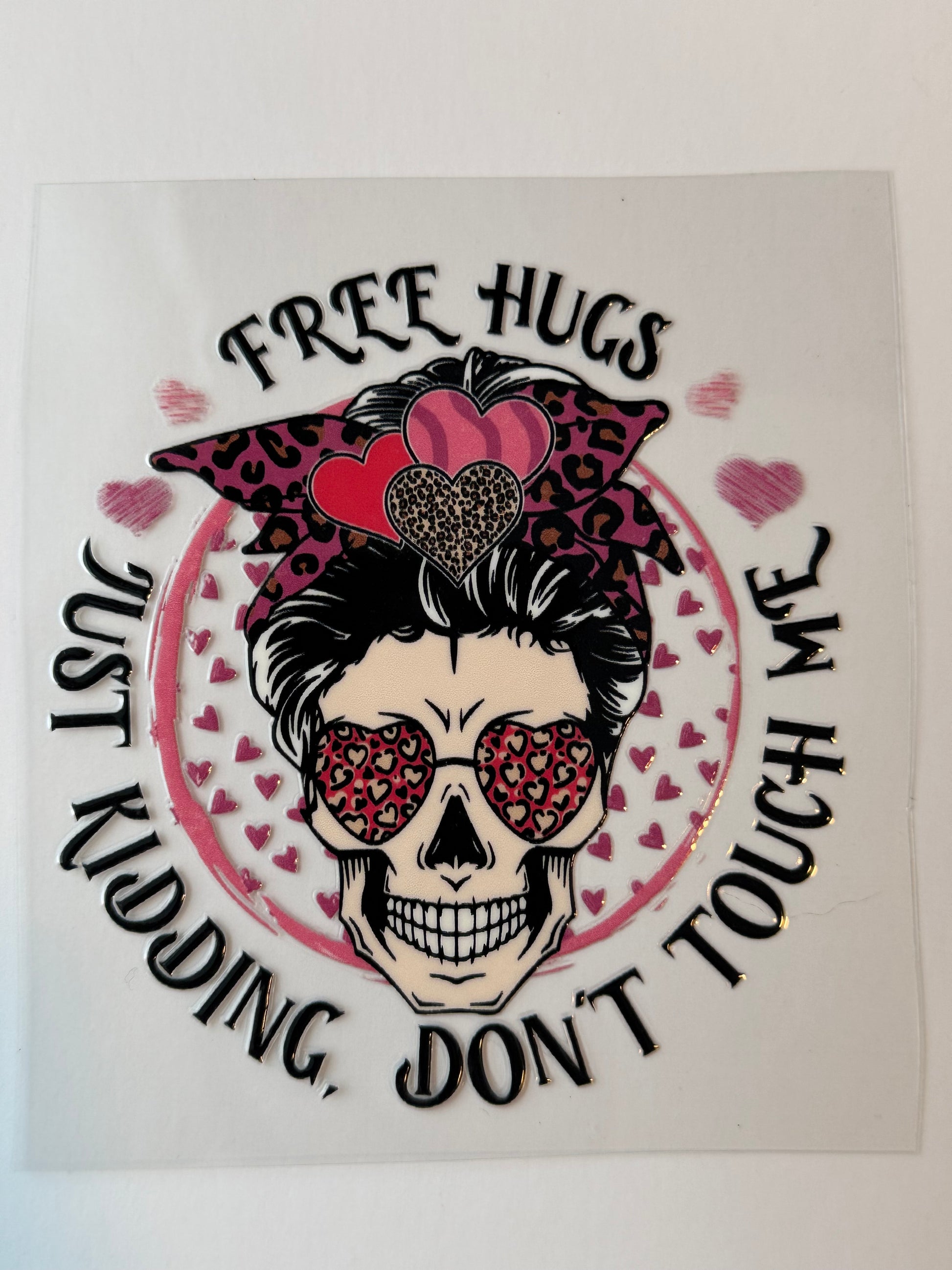 Free Hugs UVDTF Decal image 0